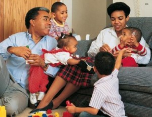 Mormon parents use traditional spiritual leadership skills in raising their families.